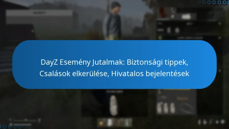 DayZ Esemény Jutalmak: Biztonsági tippek, Csalások elkerülése, Hivatalos bejelentések